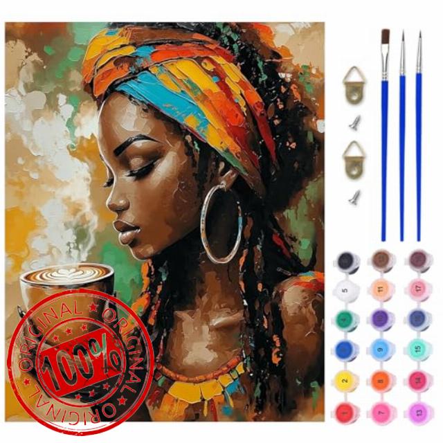 AIRDEA African Woman Paint by Numbers for Adults
