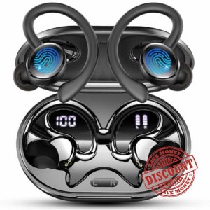 Wireless Earbud Bluetooth 5.4 Headphones Sports Noise Cancelling