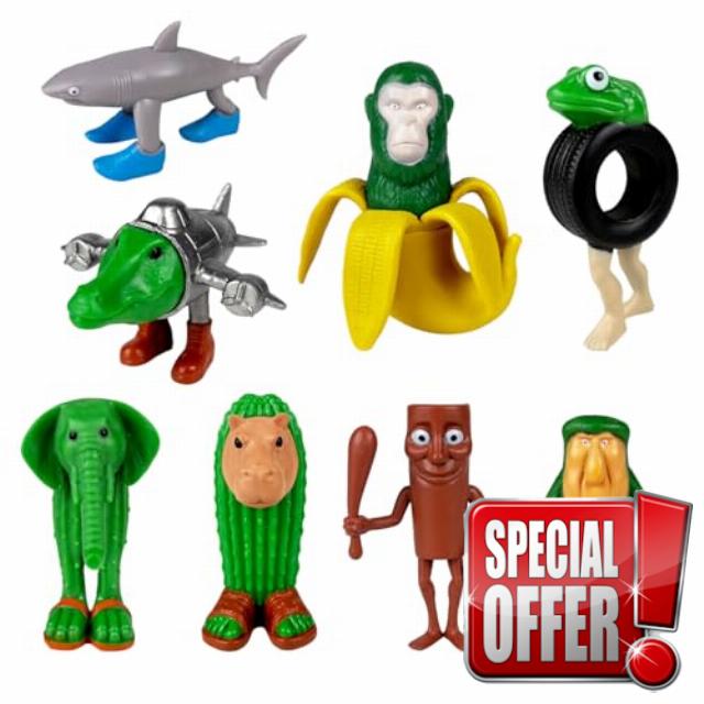 8PCS Funny Video Game Tung Figures