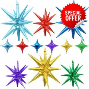 Colorful Star Balloons 12pcs