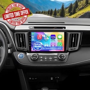 4G+64G Car Radio for Toyota RAV4 2013-2018 with CarPlay Android Auto Sat Nav