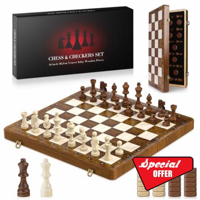 GGIE 2IN1 Chess Set and Checkers