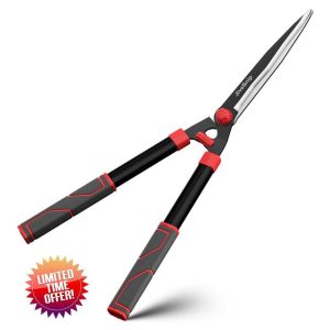 JiveSnip Hedge Shears 23" - Razor Sharp Carbon Steel Blades
