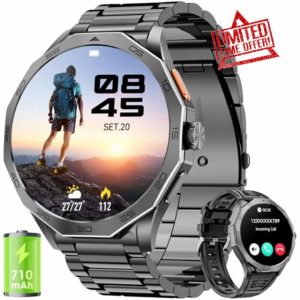 Military Smart Watch for Men Answer/Make Calls 710mAh Big Battery