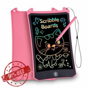 Gifts for Girls Kids Toys - 8.5inch LCD Writing Tablet Colorful Drawing Pad Educational Graffiti Doodle Board Etch Sketch for 3-7 Year Old Boys Girls Toddler