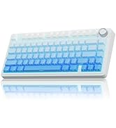 AULA F75 75% Wireless Mechanical Keyboard,Gasket Hot Swappable Custom Keyboard,Pre-lubed Reaper S...