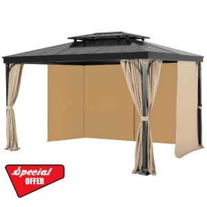 VEVOR Gazebo Curtains Outdoor