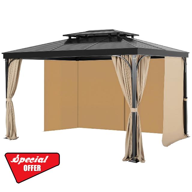VEVOR Gazebo Curtains Outdoor