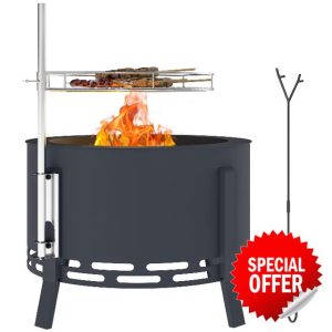 Outsunny Portable Fire Pit