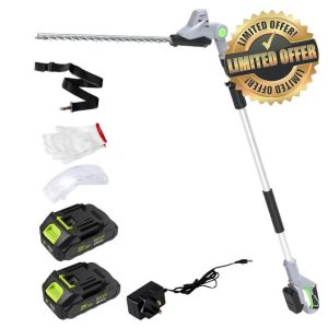 RELEX Pole Hedge Trimmers Cordless with Battery