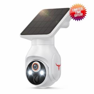 FameVibe 1080p Security Camera Wireless with Solar Panel