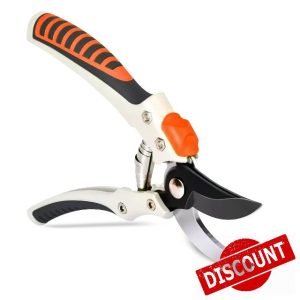 G4GADGET Heavy Duty Garden Secateurs – SK5 Steel Bypass Pruning Shears with Non-Slip Ergonomic Grip – Professional Garden Scissors for Trimming