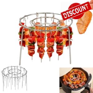 6.3 Inch Air Fryer Kebab Rack with 30pcs Skewers