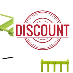 Crystals 5 Spike Hollow Tine Lawn Aerator Tool – Heavy Duty Long Handle Manual Grass Aerator for Compact Soil – Removes Soil Plugs for Garden Lawn Care
