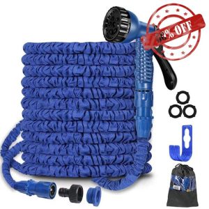 BABADU 50FT Expandable Garden Hose Pipe - Flexible Retractable Magic Hose with 3/4"