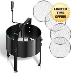 Gifeerory Rotary Garden Soil Sifter Compost Sieve