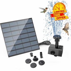 Solar Water Fountain Pump for Bird Baths