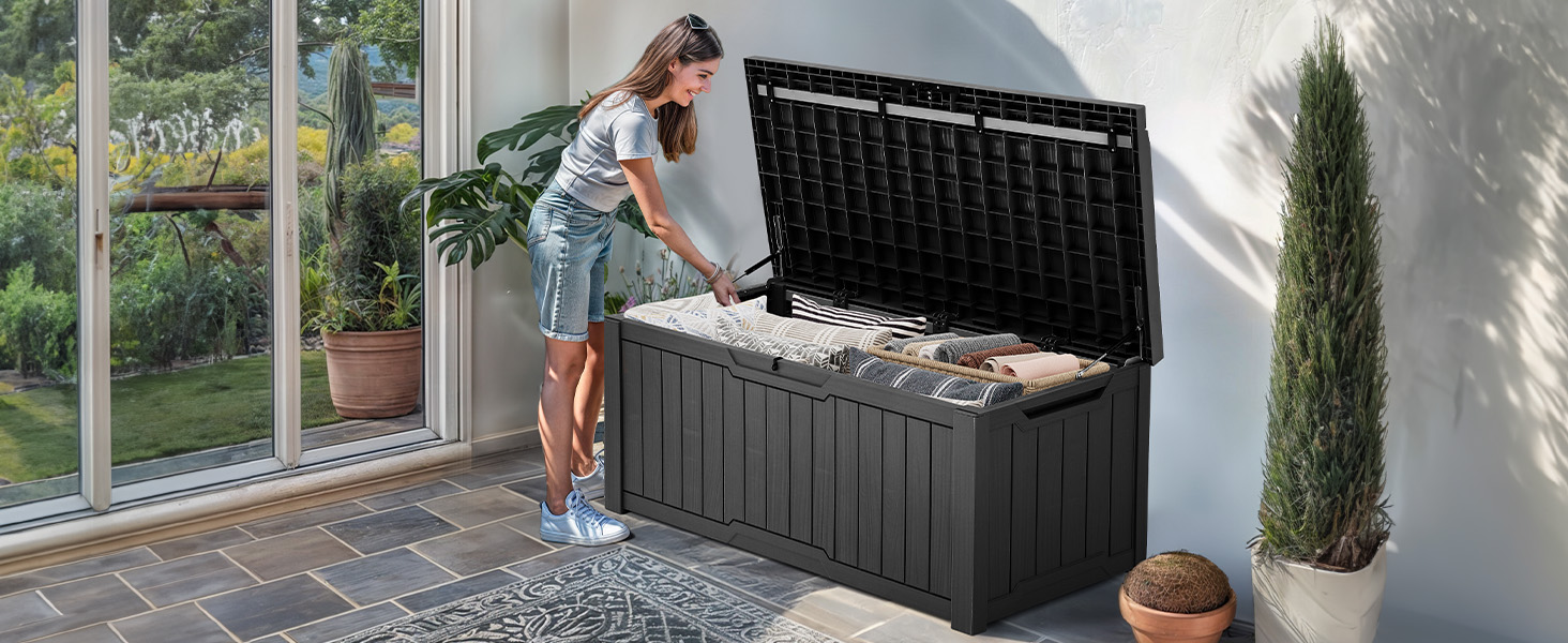 YITAHOME Outdoor Storage Box with Cushion