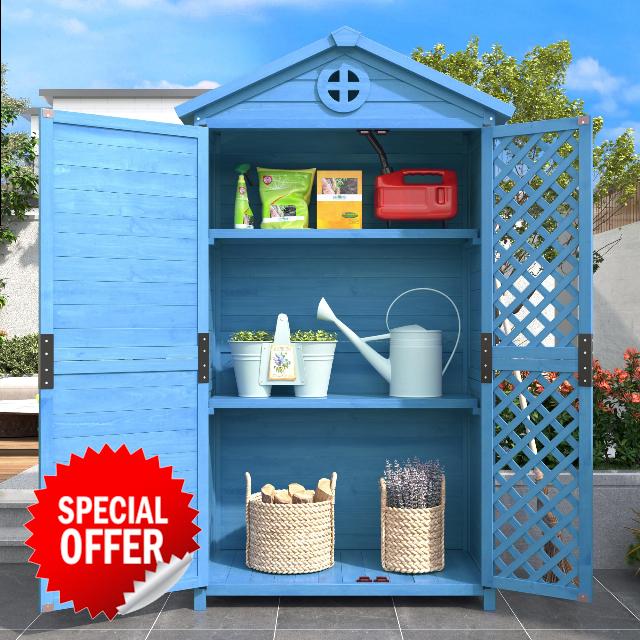 Jaxenor Wooden Garden Storage Shed