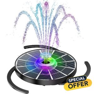 AISITIN 4W LED Solar Fountain with Remote Control