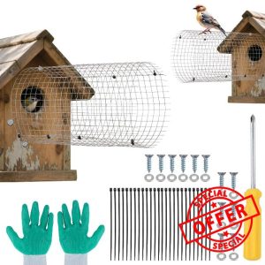 Gosknor 2pcs Bluebird House Predator Guard