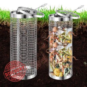 UNIFAMILY Compost Bin Outdoor Inground Worm Composting Bin Kit for Raised Garden Beds