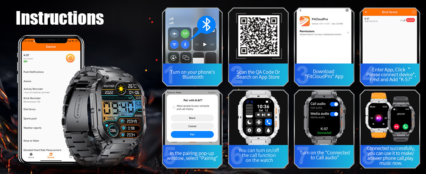 Smart Watch for Men Answer/Make Calls