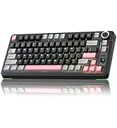 AULA S75Pro Wireless Gaming Keyboard 75 Percent,BT5.0/2.4G/USB-C Mechanical Keyboards with Screen...