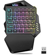 RedThunder K20-TKL 75% Wireless Gaming Keyboard and Mouse,RGB Backlight,UK Layout 94 Keys,TKL Ult...