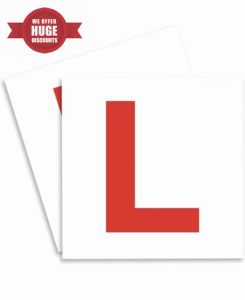 Magnetic L Plates for Learner Drivers