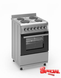 Ferre F6TX04EF-IN - 60cm Freestanding Electric Cooker With Turbo Fan - Thermostat - Stainless Steel            [Energy Class A]