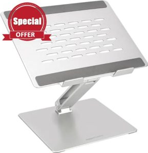 Amazon Basics Adjustable Ergonomic Laptop Stand