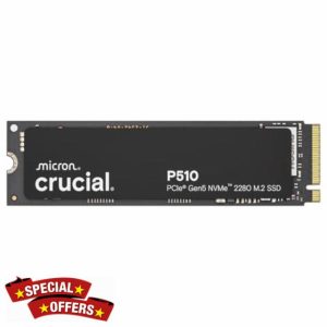 Crucial P510 1TB SSD PCIe 5.0 Gen5 NVMe M.2 Internal SSD