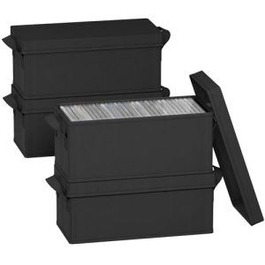 Stackable CD Case Organizer with Lid