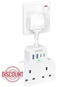 Multi Plug Extension Socket with 4 USB Ports