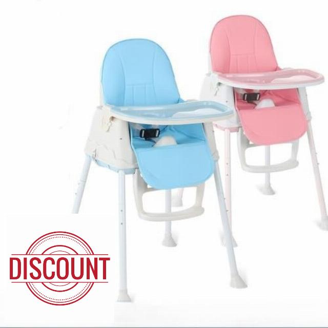 Adjustable 3-in-1 Baby Highchair Infant High Feeding Seat Toddler Table Chair