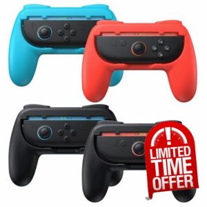 FASTSNAIL 4 Pack Grips for Nintendo Switch 2 (2025) for Joy-Con 2