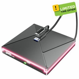 External CD Drive for Mac with RGB