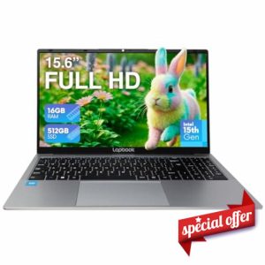 15.6" Full HD Laptop - Intel 15th Gen