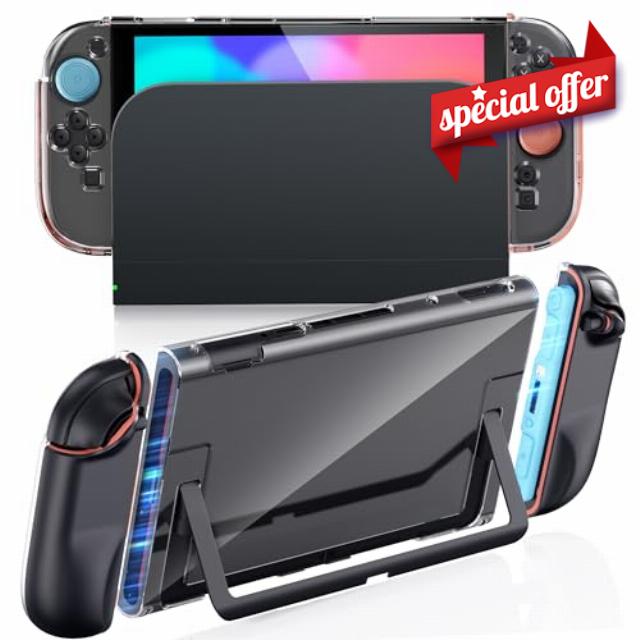 Clear Dockable Protective Case Compatible with Nintendo Switch 2 2025