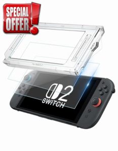 Jusy 2 Pack Screen Protectors for Nintendo Switch 2 2025