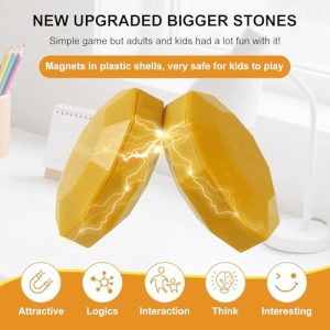 Portable Magnet Stone Games with String
