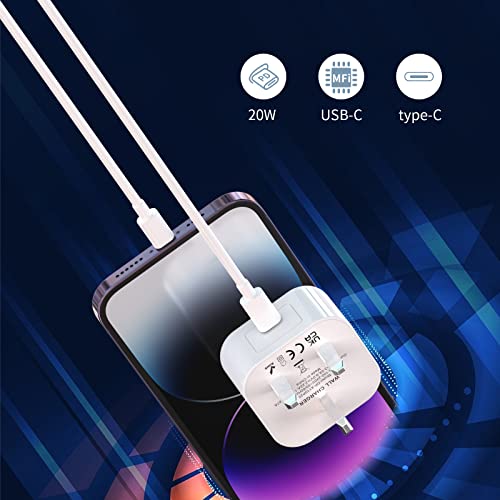 Power Adapter for Apple Charger and iPhone Charging Cable for iPhone14 13 12 11 Pro/Pro Max/Plus/mini