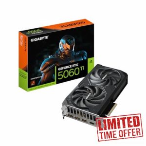 Gigabyte GeForce RTX 5060 Ti WINDFORCE 16G Graphics Card - 16GB GDDR7