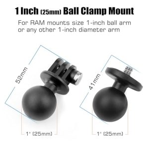 Fit RAM Ball Head Mount B Size Double Socket Arm