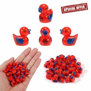 50pcs Tiny Spider Resin Ducks