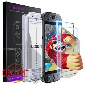 LISEN for Nintendo Switch 2 Screen Protector [2025 Upgrade] (ANTI-GLARE & Auto Alignment Kit) Screen Protector Switch2 Tempered Glass [Longest Durable] Full Coverage Switch 2