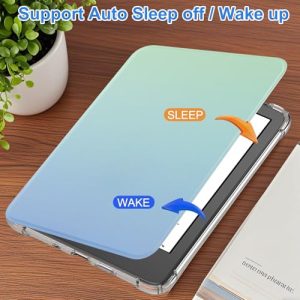 Ultra Clear Soft Flexible Transparent TPU Back Cover Light Shell with Auto Wake/Sleep for Kindle 2024/2022 11th Gen.