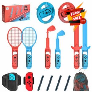 10 in 1 Switch2/1/OLED Sports Accessories Bundle for Joy-Con 2