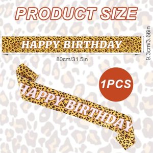 Cheetah Birthday Party Decorations for Girls Boys Safari Jungle Wild Animal Theme Party Supplies